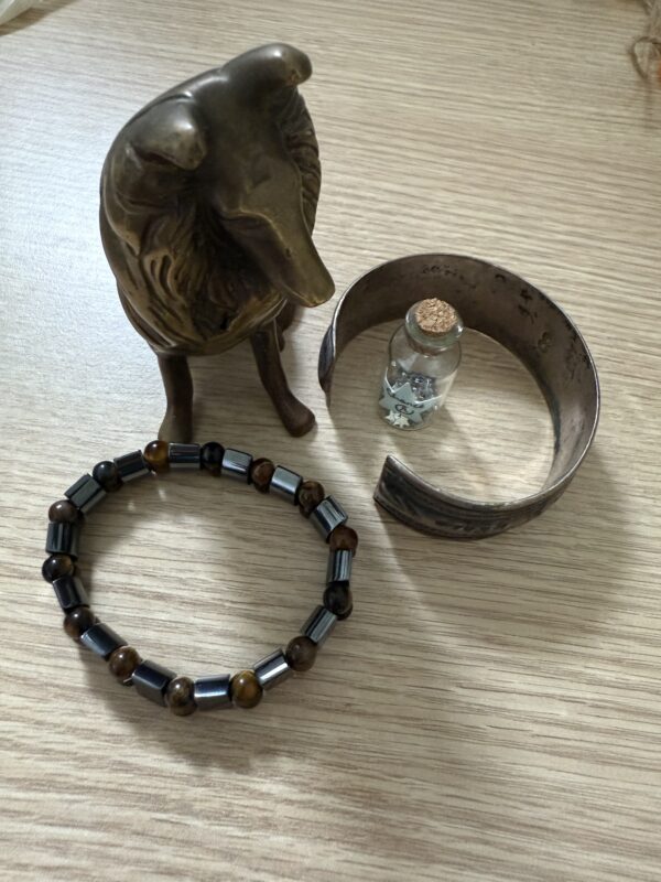 Bracelet métal œil de tigre