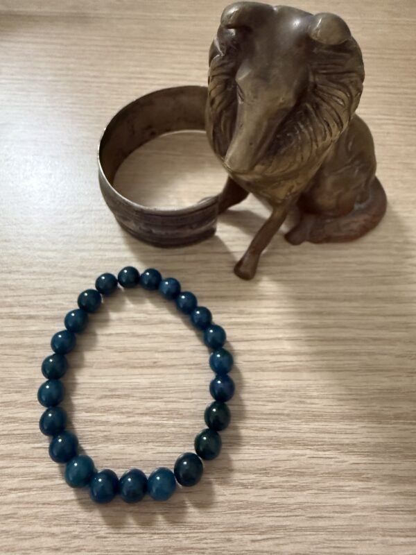 Bracelet Apatites bleu sombre