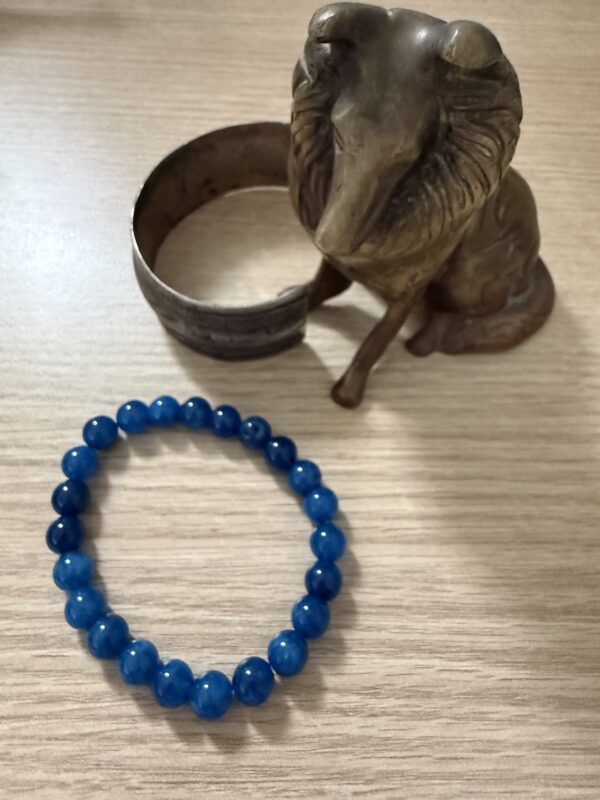 Bracelet Apatites bleu intense