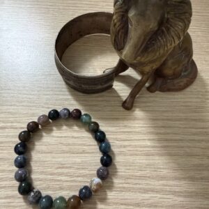 Bracelet Agates variées vertes