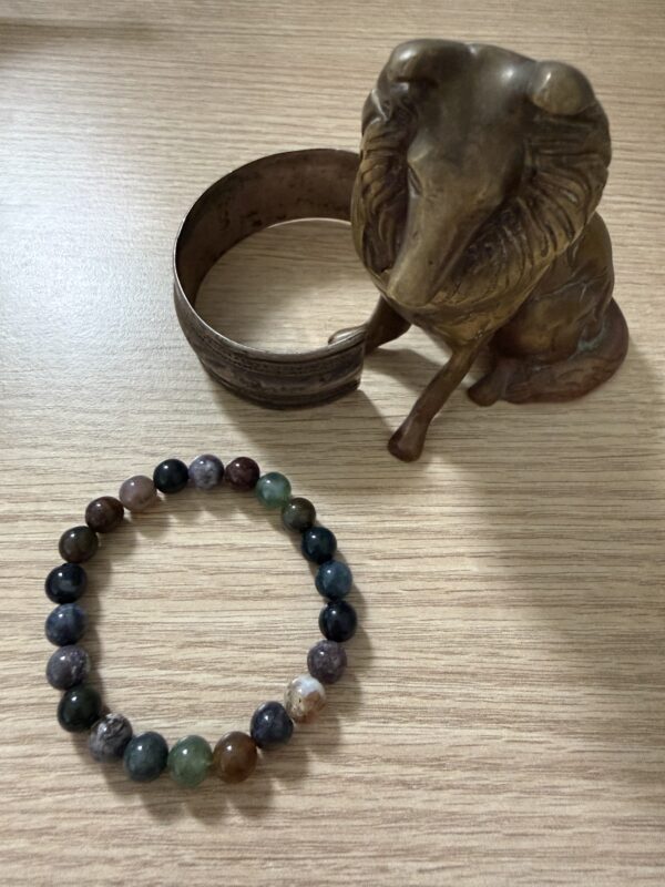 Bracelet Agates variées vertes